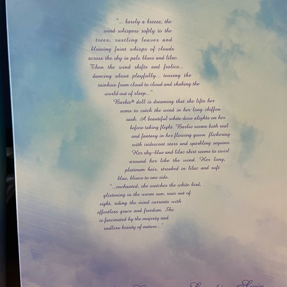 NIB whispering Wind Essence of Nature Barbie 1998 - Picture 7 of 7